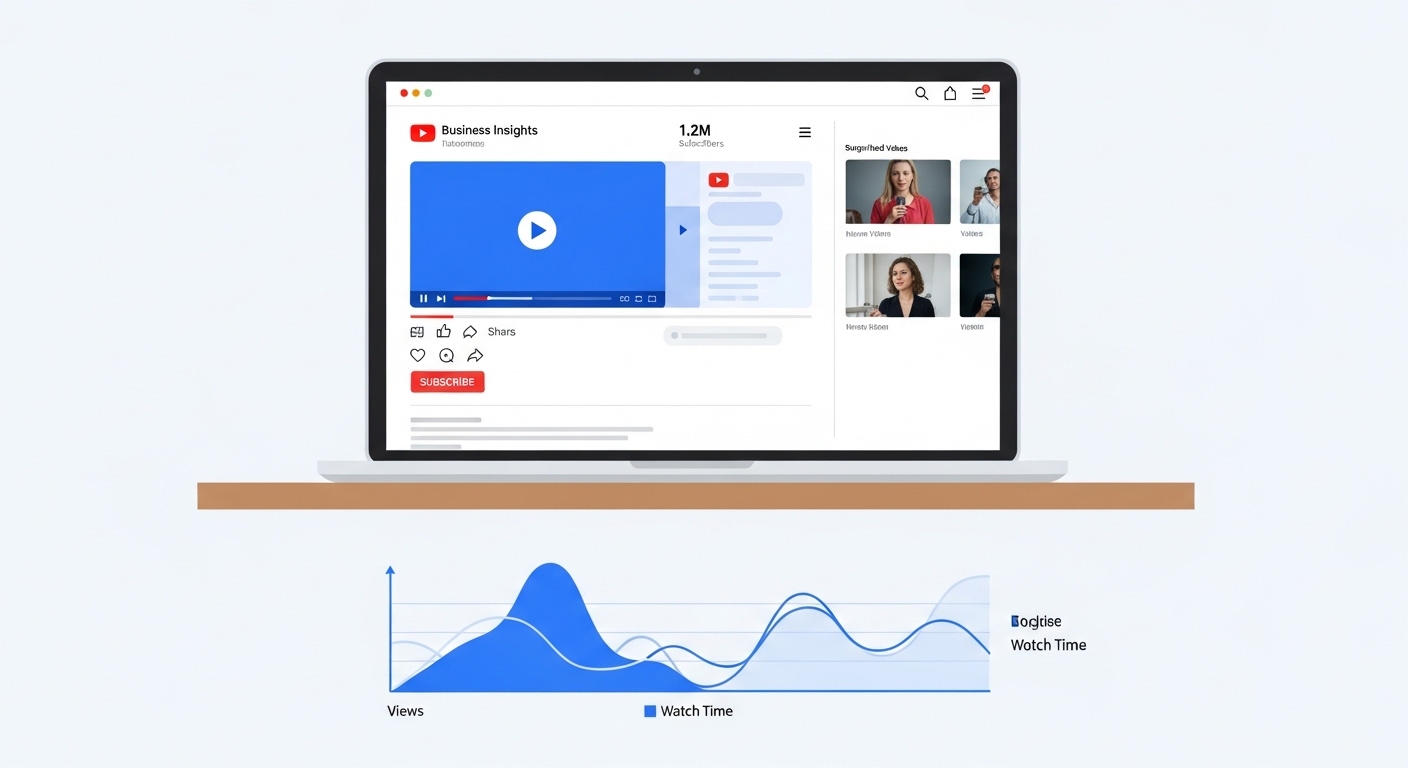 スマートフォンでYouTube動画を撮影・編集するビジネスパーソンのイメージ